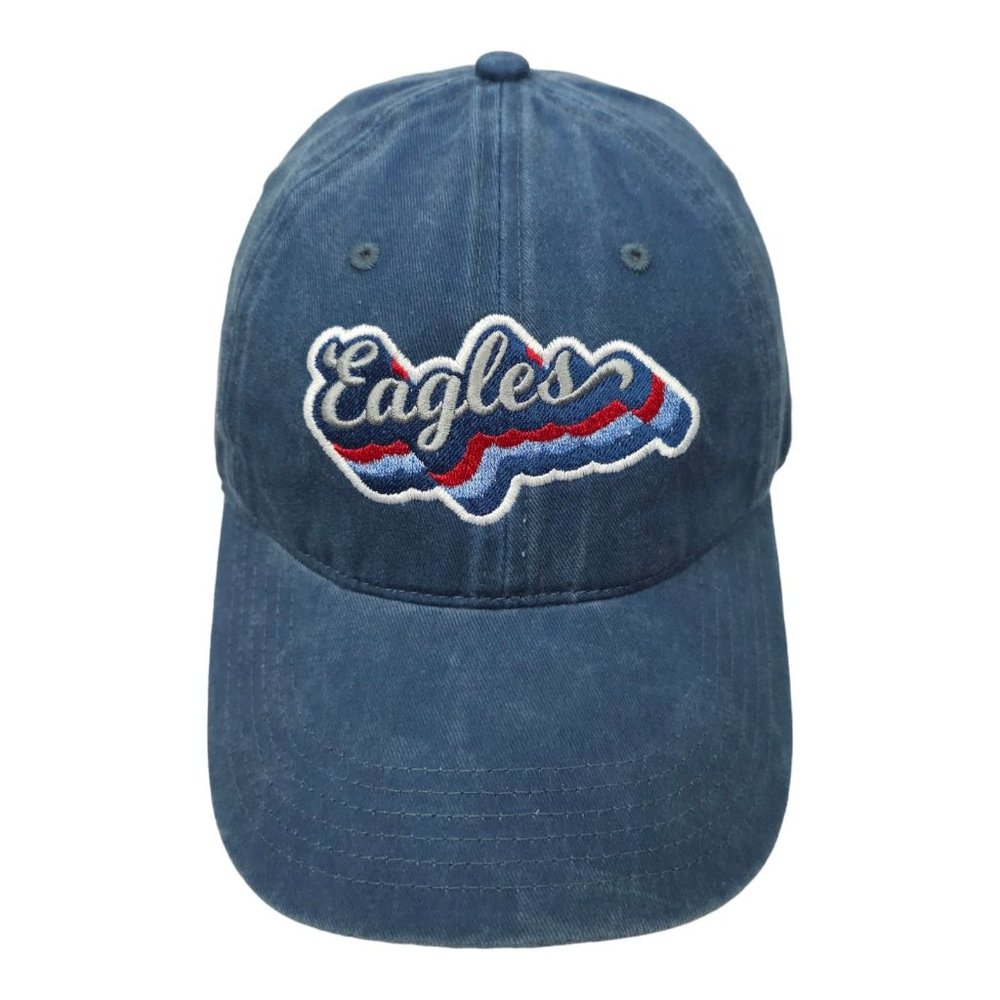 Richardson Eagles Twill Adjustable Tuck Strap Cap Trucker Baseball Hat Retro